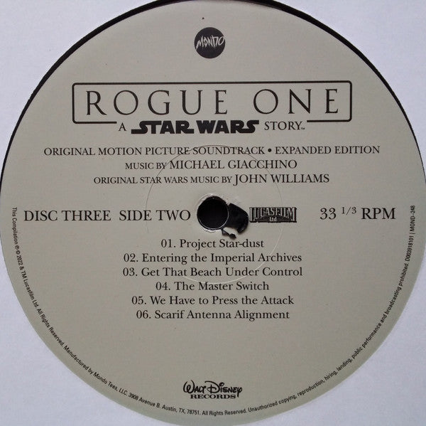 Michael Giacchino - Rogue One: A Star Wars Story (Original Motion Picture Soundtrack Expanded Edition) (4xVINYL BOX) | Near Mint (NM) Near Mint (NM)-
