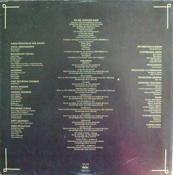 Neil Diamond - The Jazz Singer (Original Songs From The Motion Picture) (VINYL) | Near Mint (NM) Near Mint (NM)-