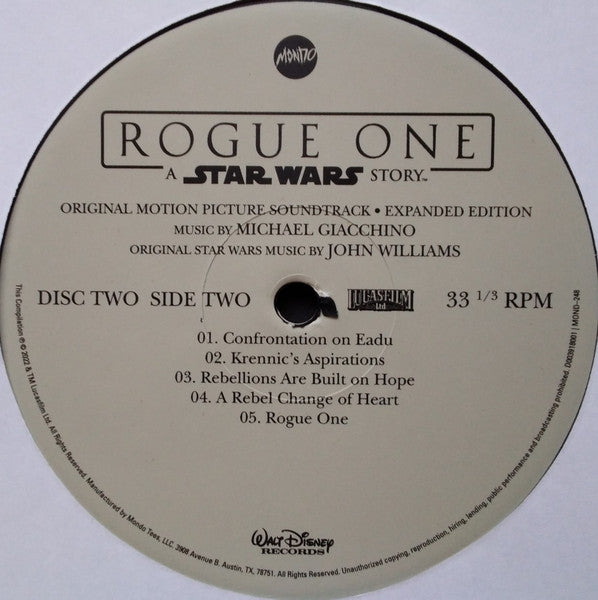 Michael Giacchino - Rogue One: A Star Wars Story (Original Motion Picture Soundtrack Expanded Edition) (4xVINYL BOX) | Near Mint (NM) Near Mint (NM)-