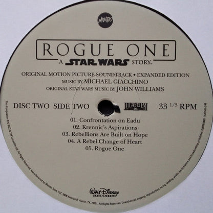 Michael Giacchino - Rogue One: A Star Wars Story (Original Motion Picture Soundtrack Expanded Edition) (4xVINYL BOX) | Near Mint (NM) Near Mint (NM)-