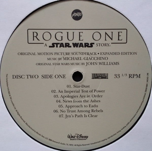 Michael Giacchino - Rogue One: A Star Wars Story (Original Motion Picture Soundtrack Expanded Edition) (4xVINYL BOX) | Near Mint (NM) Near Mint (NM)-