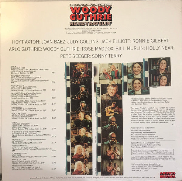 Various - Soundtrack From The Film Woody Guthrie Hard Travelin' | Near Mint (NM) Near Mint (NM)-