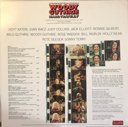 Various - Soundtrack From The Film Woody Guthrie Hard Travelin' | Near Mint (NM) Near Mint (NM)-