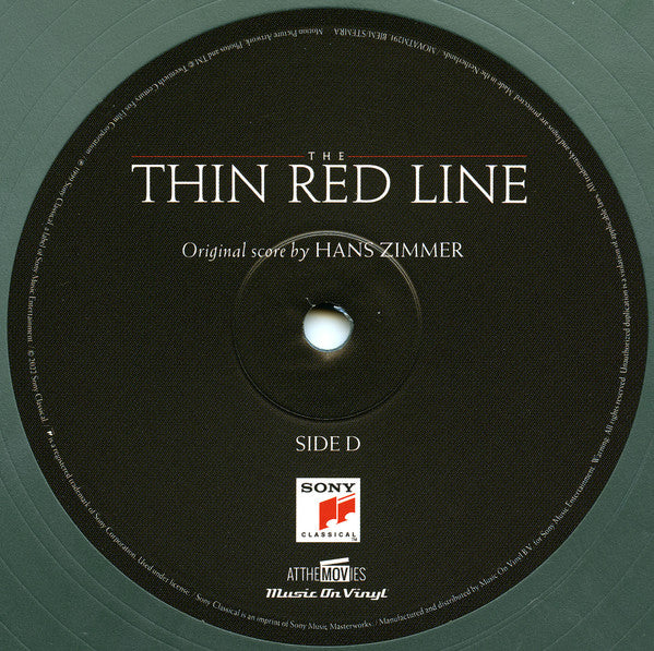 Hans Zimmer - The Thin Red Line (Original Motion Picture Soundtrack) (2xVINYL) | Near Mint (NM or M-) Near Mint (NM)--