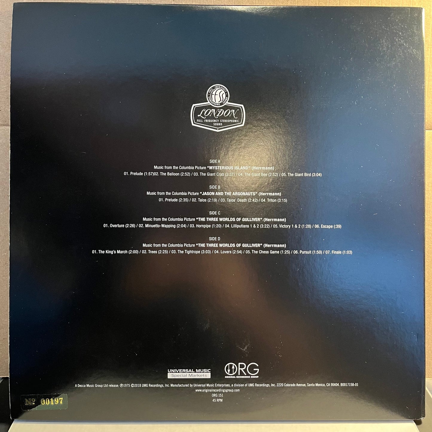 Bernard Herrmann - The Mysterious Film World Of Bernard Herrmann *ORG / NUMBERED* | Near Mint (NM) Near Mint (NM)-