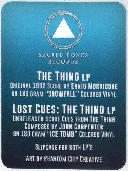 Ennio Morricone - John Carpenter's The Thing / Lost Cues: The Thing (BOX SET) | Near Mint (NM) Near Mint (NM)-