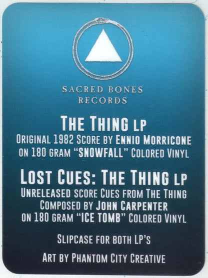 Ennio Morricone - John Carpenter's The Thing / Lost Cues: The Thing (BOX SET) | Near Mint (NM) Near Mint (NM)-