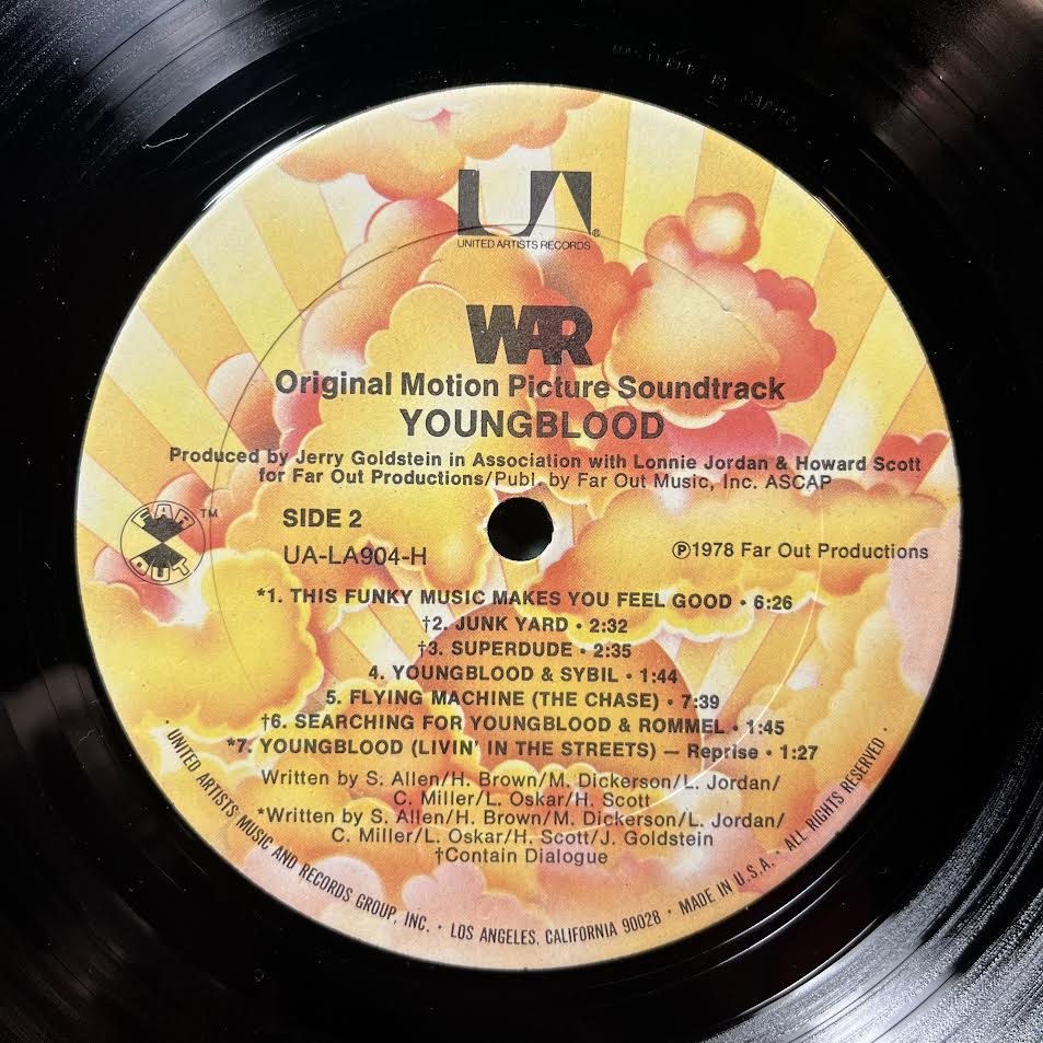 War - Youngblood (Original Motion Picture Soundtrack) (VINYL) | Near Mint (NM) Near Mint- (NM-)-