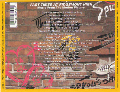 Various - Fast Times At Ridgemont High • Music From The Motion Picture (CD) | Near Mint (NM) Near Mint (NM)-