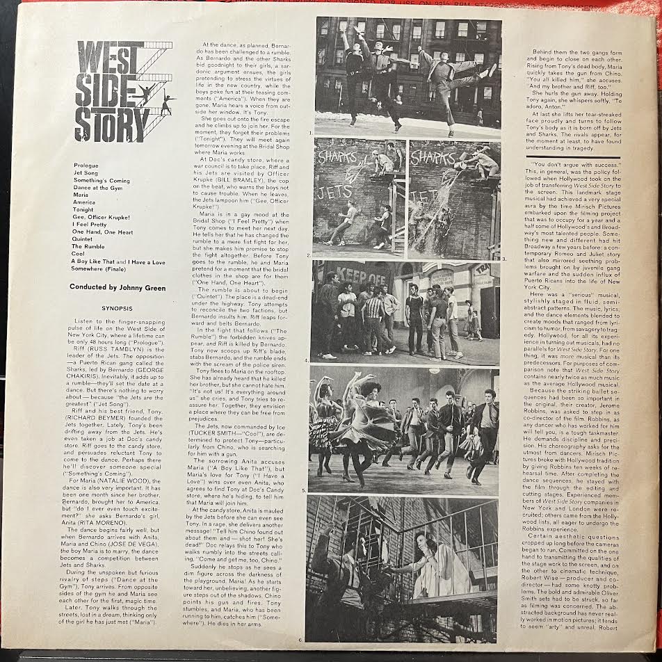 Leonard Bernstein - West Side Story (The Original Sound Track Recording) (VINYL) | Near Mint (NM) Excellent+ (EX+)-