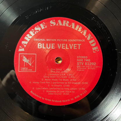 Angelo Badalamenti - Blue Velvet (Original Motion Picture Soundtrack) (VINYL) | Near Mint (NM) Excellent+ (EX+)-