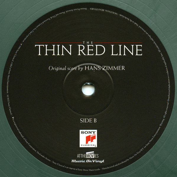 Hans Zimmer - The Thin Red Line (Original Motion Picture Soundtrack) (2xVINYL) | Near Mint (NM or M-) Near Mint (NM)--