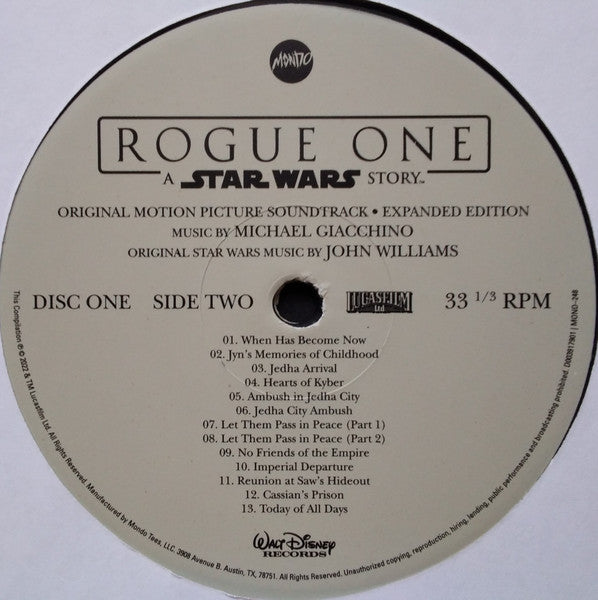 Michael Giacchino - Rogue One: A Star Wars Story (Original Motion Picture Soundtrack Expanded Edition) (4xVINYL BOX) | Near Mint (NM) Near Mint (NM)-