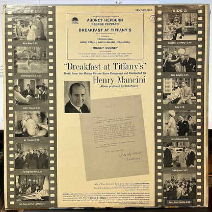 Henry Mancini - Breakfast At Tiffany's (Music From The Motion Picture Score) (VINYL) | Excellent (EX)-