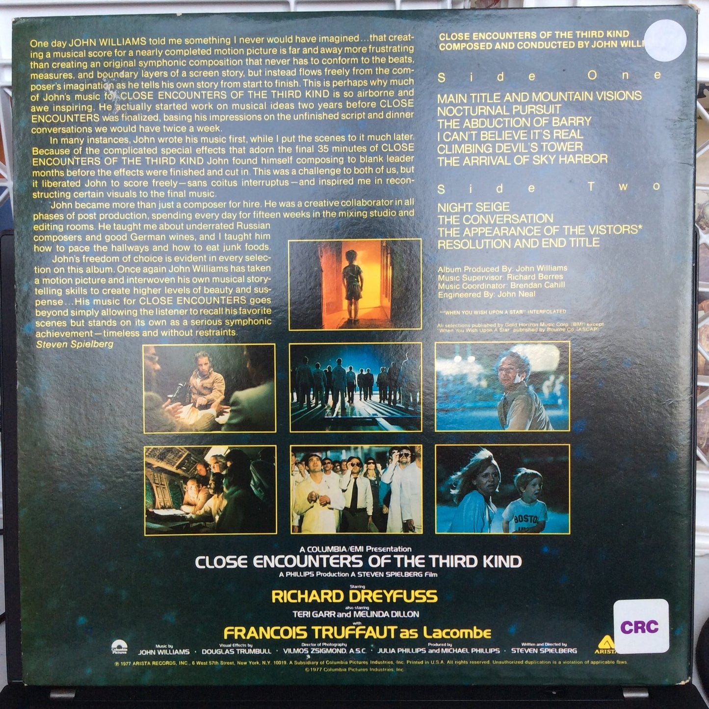John Williams (4) - Close Encounters Of The Third Kind (Original Motion Picture Soundtrack) (VINYL)*NO 7"* | Excellent+ (EX+)-