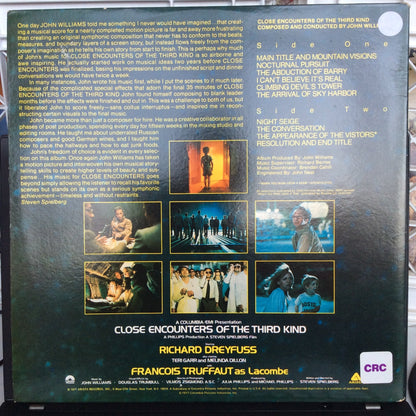 John Williams (4) - Close Encounters Of The Third Kind (Original Motion Picture Soundtrack) (VINYL)*NO 7"* | Excellent+ (EX+)-