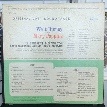 Richard M. Sherman - Mary Poppins (Original Cast Sound Track) (VINYL) | Very Good Plus (VG+)-