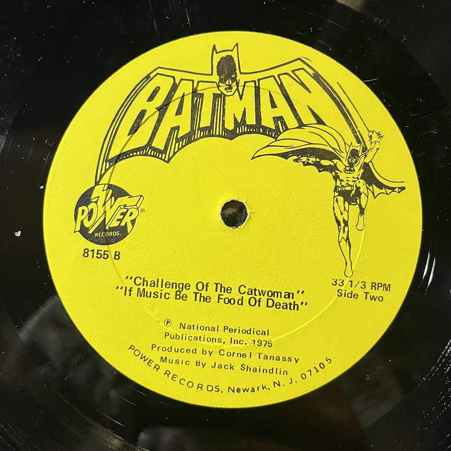Unknown Artist - Batman (VINYL) | Very Good (VG) Excellent+ (EX+)-