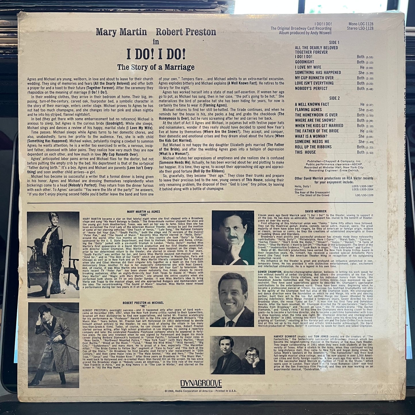 Harvey Schmidt - "I Do! I Do!" (The Original Broadway Cast Recording) | Mint (M) Near Mint (NM)-