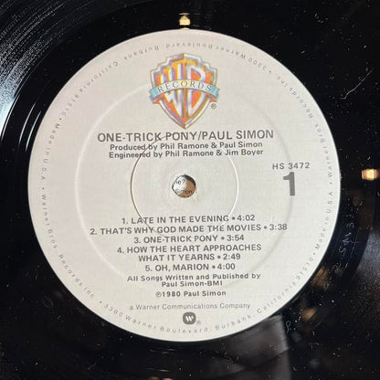 Paul Simon - One-Trick Pony *SPECIALTY 1980* | Near Mint (NM) Near Mint (NM)-