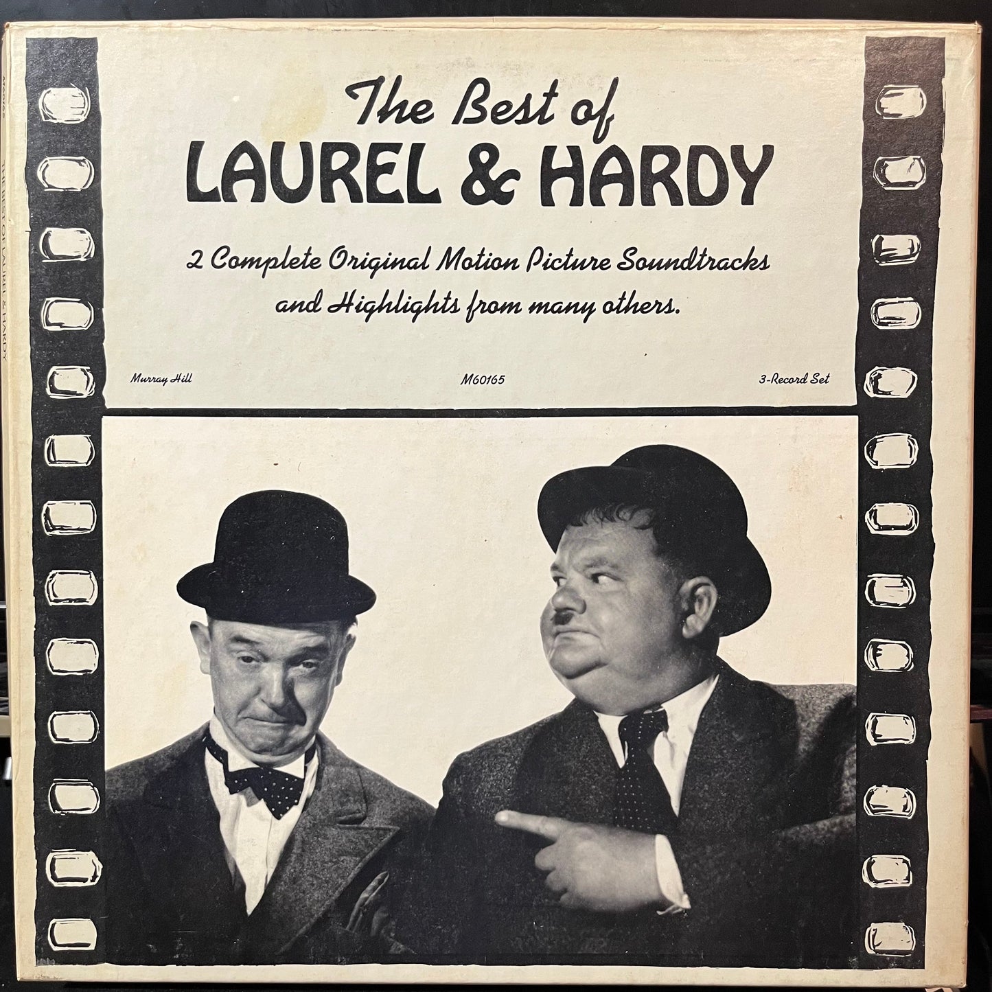 Laurel & Hardy - The Best Of Laurel & Hardy (VINYL 3xLP BOX MURRAY HILL M60165 1975) | USED Near Mint- (NM-) Excellent (EX)--
