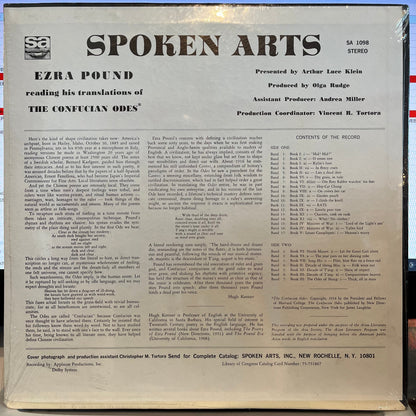 Ezra Pound Reading His Translations Of The Confucian Odes | Mint (M) Near Mint (NM)-