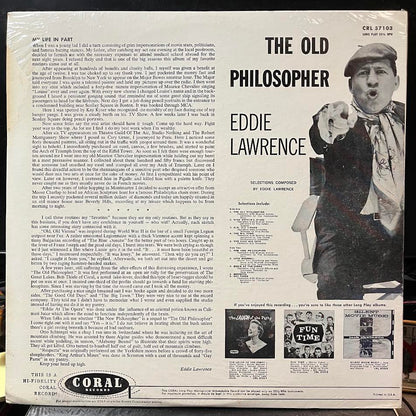 Eddie Lawrence - The Old Philosopher (VINYL) | Mint (M) Near Mint (NM)-