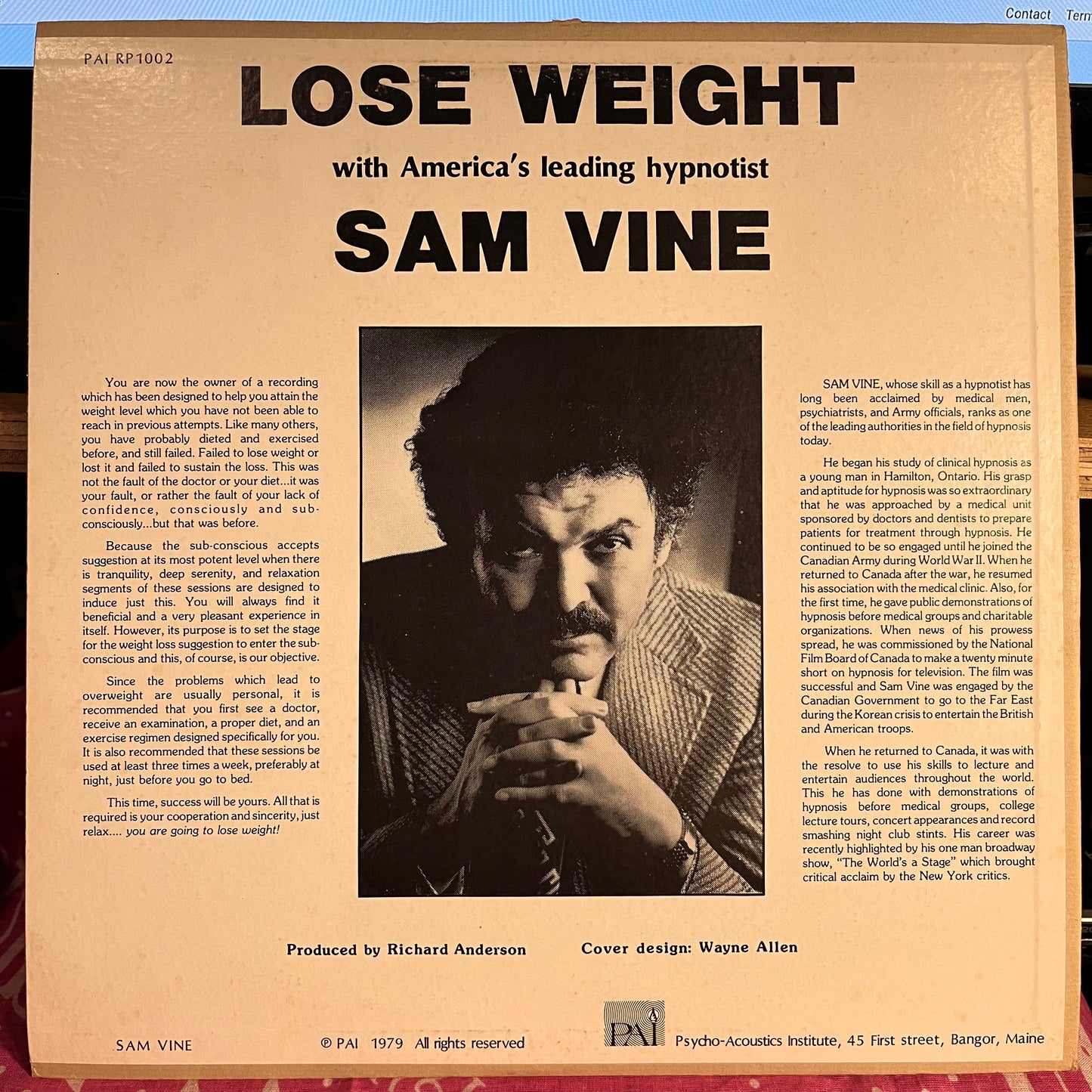 Sam Vine - Relax... You Are Going To Lose Weight | Near Mint (NM) Excellent (EX)--