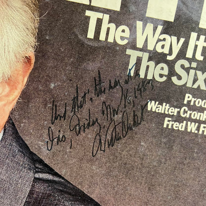 Walter Cronkite - The Way It Was - The Sixties *SIGNED/BOX* | Near Mint (NM) Near Mint (NM)--