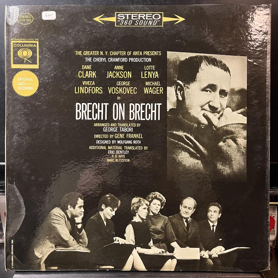 Dane Clark (3) - Brecht On Brecht (VINYL) | Near Mint (NM or M-) Excellent (EX)--