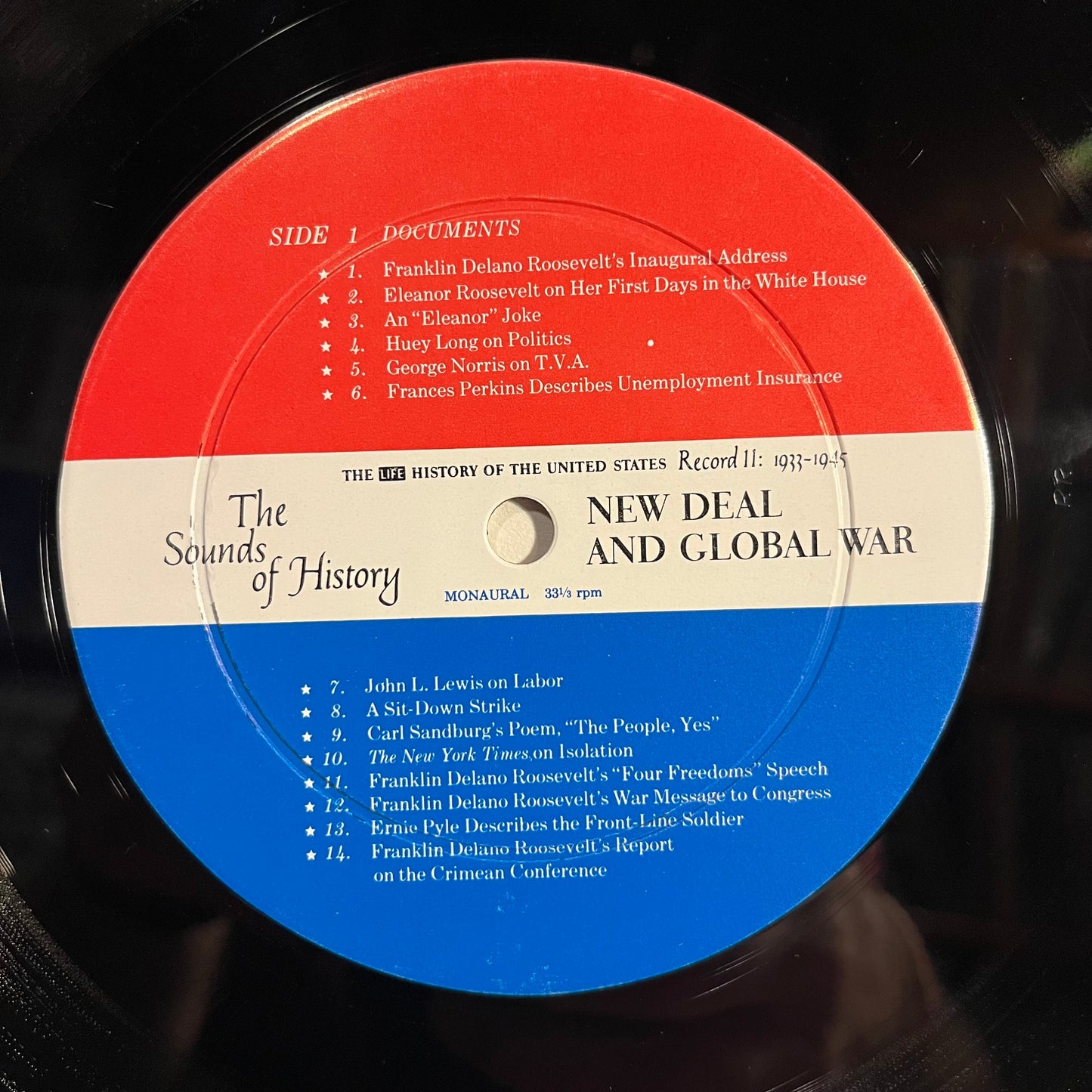 Various - The Sounds Of History Record 11: 1933-1945 / New Deal And Global War | Near Mint (NM) Excellent (EX)-