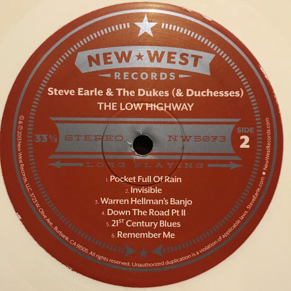 Steve Earle & The Dukes (And Duchesses) - The Low Highway | Mint (M) Mint (M)-