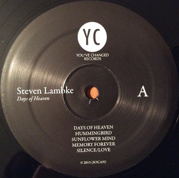 Steve Lambke - Days Of Heaven (VINYL) | Mint (M) Mint (M)-