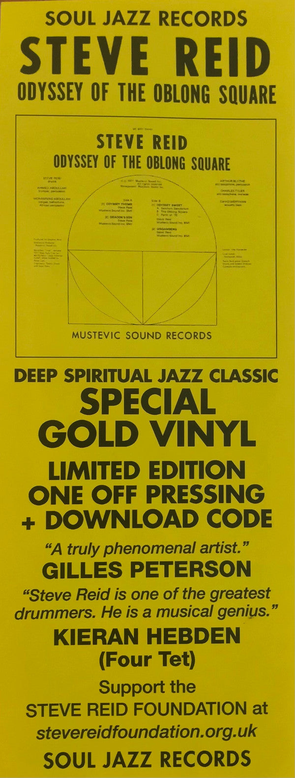 Steve Reid (2) - Odyssey Of The Oblong Square | Mint (M) Mint (M)-