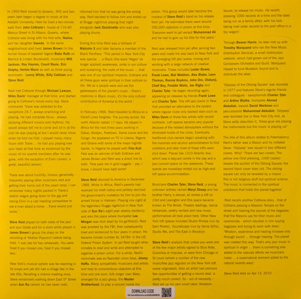 Steve Reid (2) - Odyssey Of The Oblong Square | Mint (M) Mint (M)-