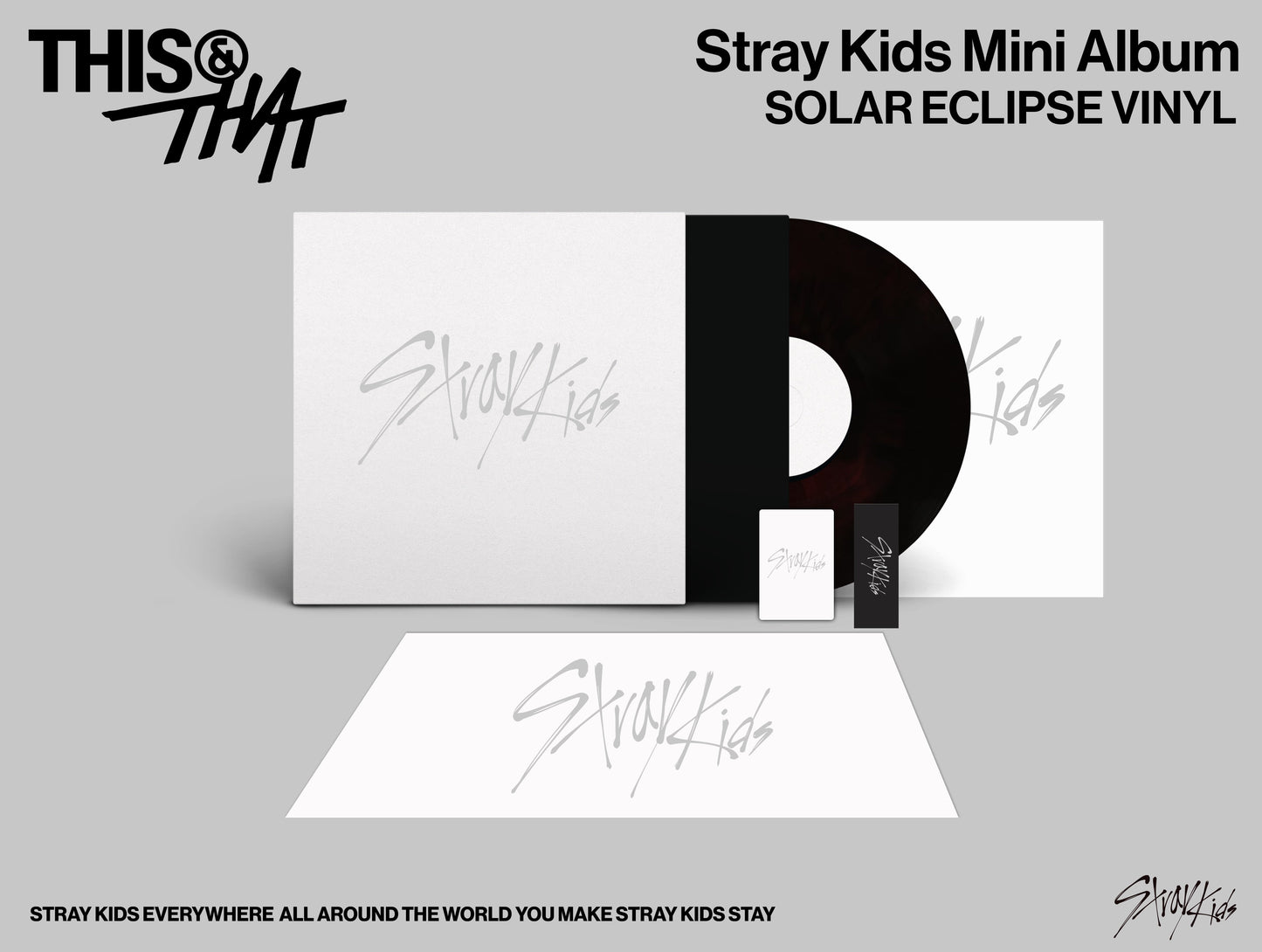Stray Kids - (PRESALE 8/7/26) THIS & THAT [SOLAR ECLIPSE VINYL (LMTD POSTER PHOTO VINYL LP JYP ENT / REPUBLIC 2026) | NEW-