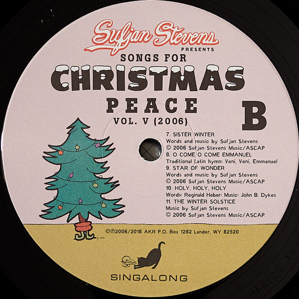 Sufjan Stevens Songs For Christmas Asthmatic Kitty Records Box, Comp + 5x12", EP, RE Mint (M) Mint (M)-