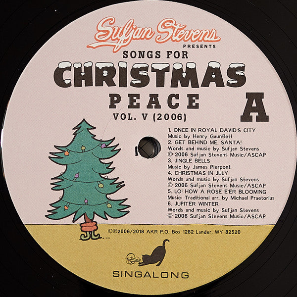 Sufjan Stevens Songs For Christmas Asthmatic Kitty Records Box, Comp + 5x12", EP, RE Mint (M) Mint (M)-