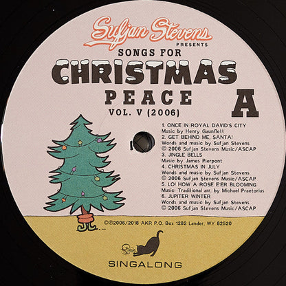 Sufjan Stevens Songs For Christmas Asthmatic Kitty Records Box, Comp + 5x12", EP, RE Mint (M) Mint (M)-