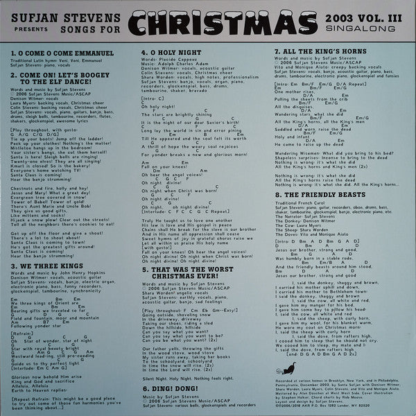 Sufjan Stevens Songs For Christmas Asthmatic Kitty Records Box, Comp + 5x12", EP, RE Mint (M) Mint (M)-
