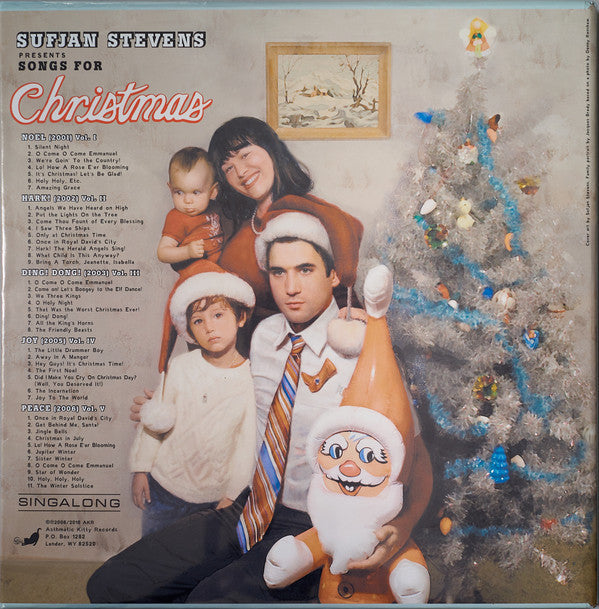 Sufjan Stevens Songs For Christmas Asthmatic Kitty Records Box, Comp + 5x12", EP, RE Mint (M) Mint (M)-