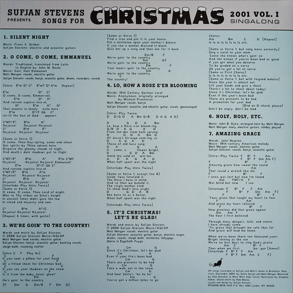 Sufjan Stevens Songs For Christmas Asthmatic Kitty Records Box, Comp + 5x12", EP, RE Mint (M) Mint (M)-