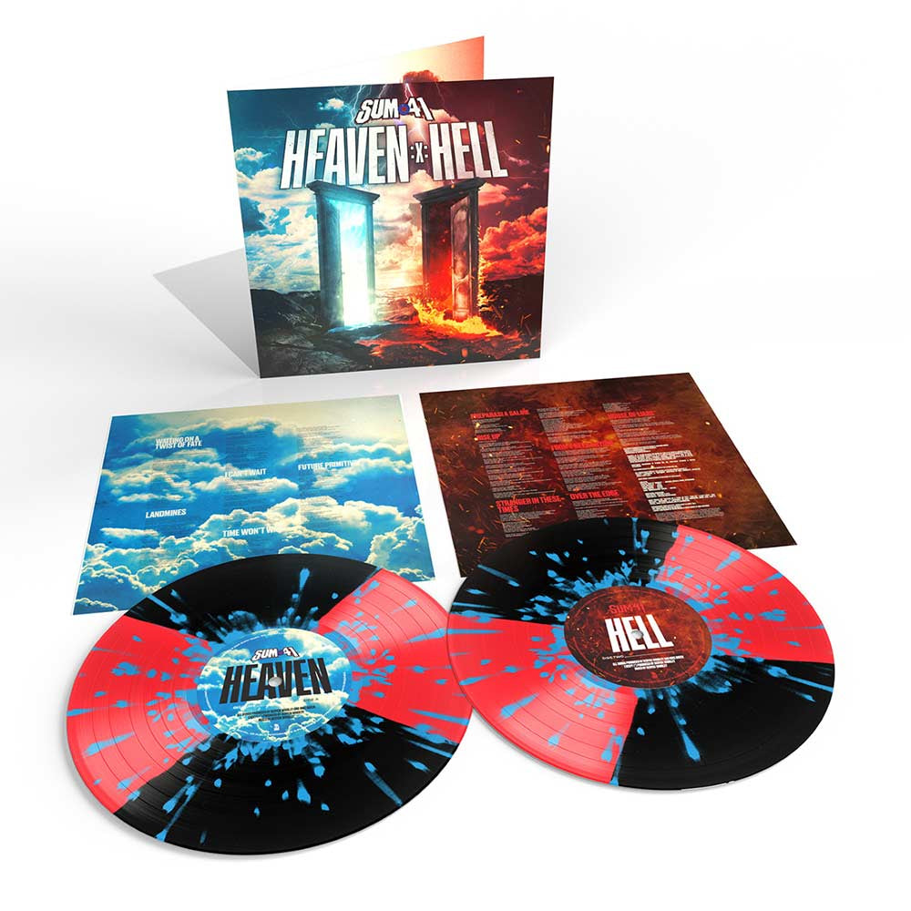 Sum 41 - Heaven :x: Hell (Indie Exclusive, Colored Vinyl, Red & Black Quad W/ Blue Splatter) (2 Lp's) | Mint (M) Mint (M)-