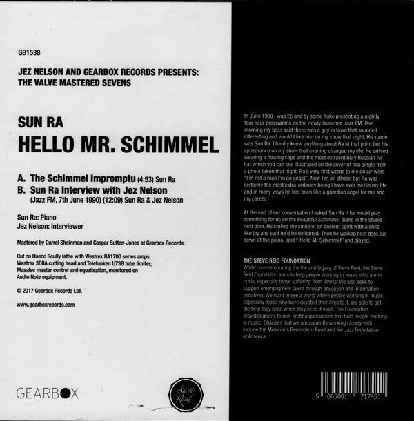 Hello Mr. Schimmel (7" VINYL) | Mint (M) Mint (M)-