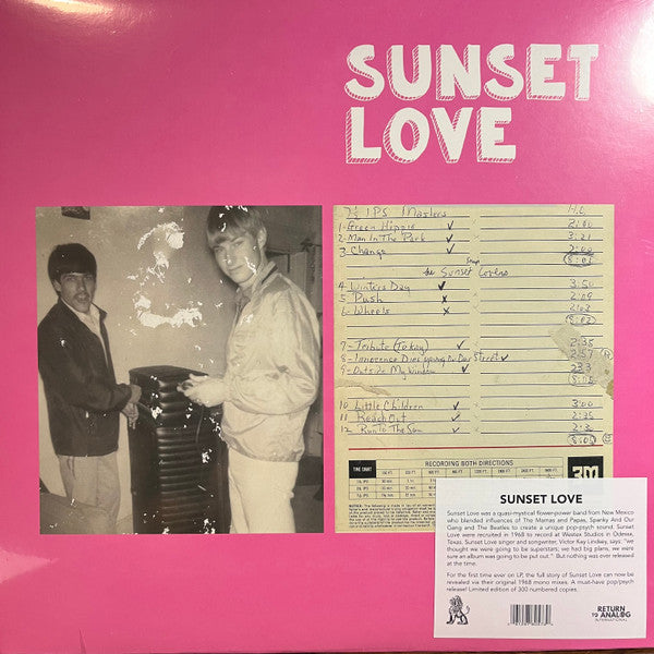 Sunset Love (VINYL)*DISCOUNTED* |-