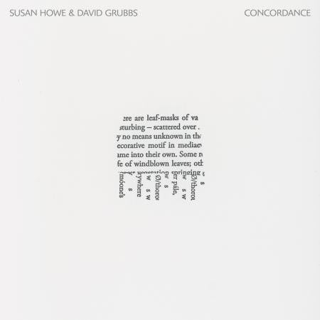 Susan Howe & David Grubbs - Concordance | Mint (M) Mint (M)-