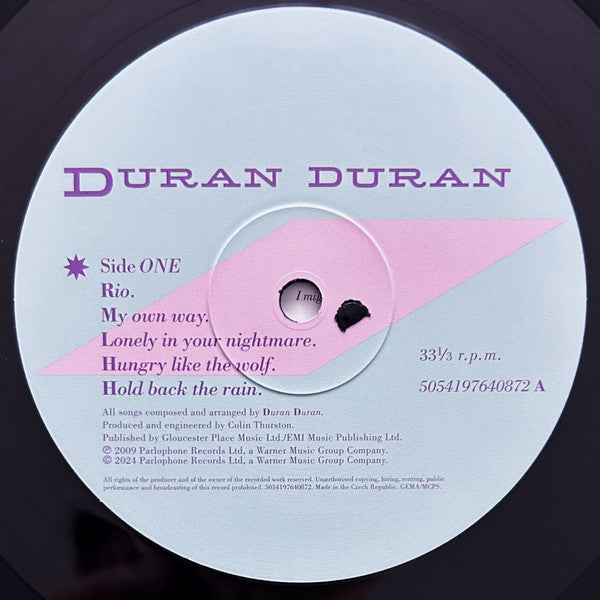 Duran Duran - Rio (VINYL) | Mint (M) Mint (M)-