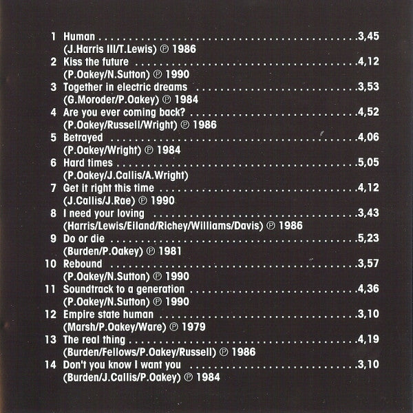 The Human League - Soundtrack To A Generation (CD) | Excellent+ (EX+) Excellent+ (EX+)--