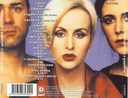 The Human League - Soundtrack To A Generation (CD) | Excellent+ (EX+) Excellent+ (EX+)--