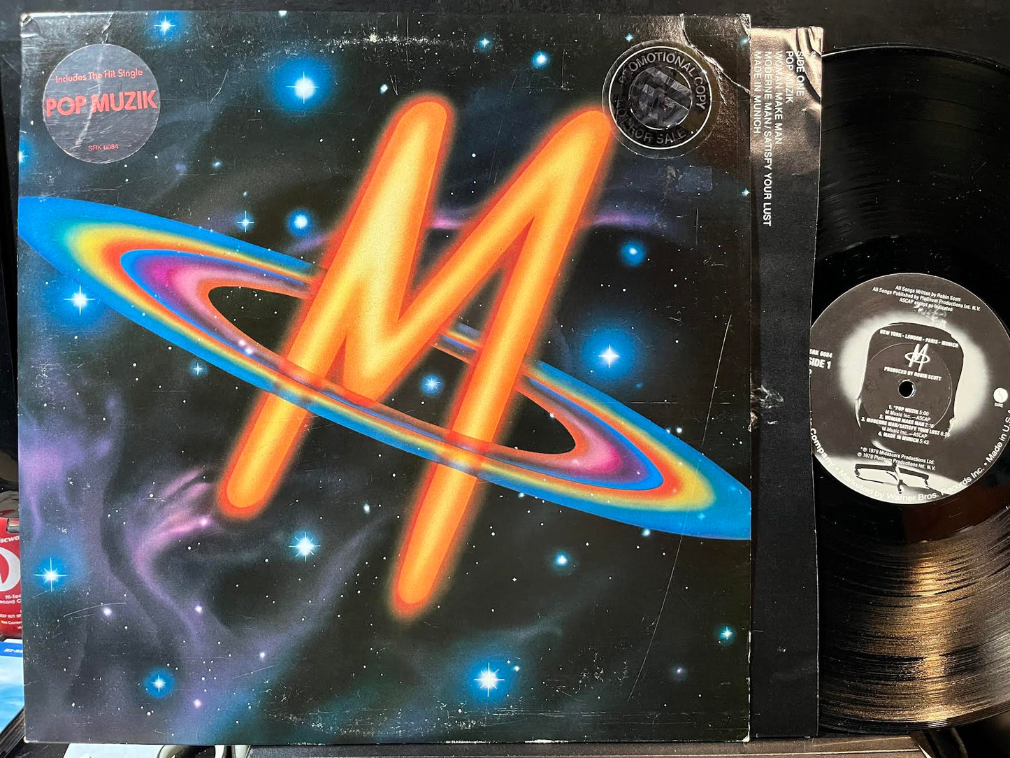 M (2) - New York, London, Paris, Munich (PROMO VINYL) | Near Mint (NM) Excellent (EX)--